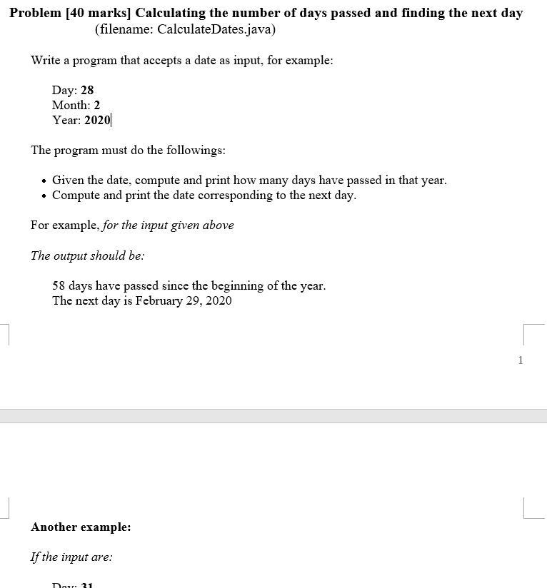 solved-problem-40-marks-calculating-the-number-of-days-chegg