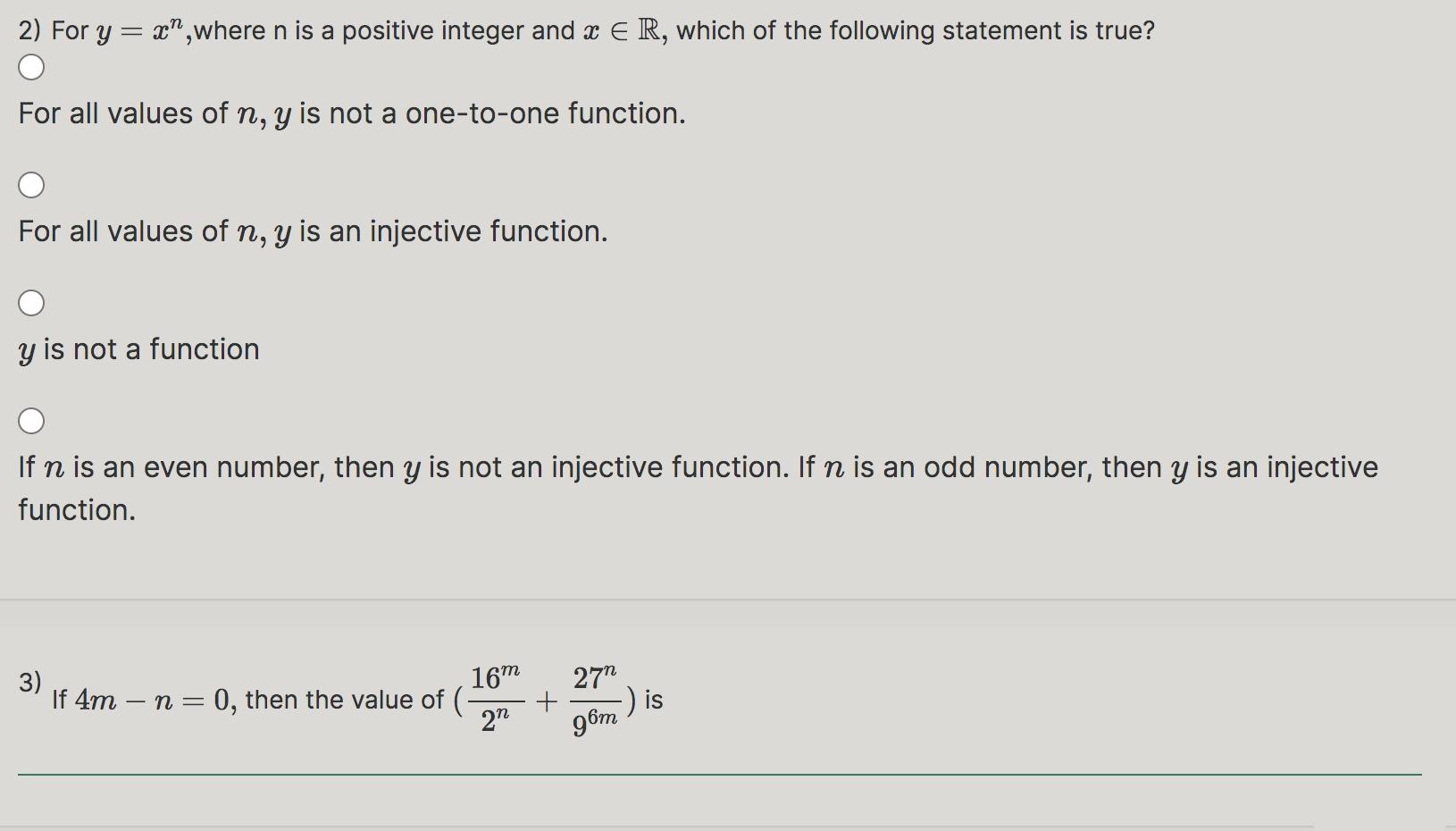 solved-2-for-y-x-where-n-is-a-positive-integer-and-x-chegg