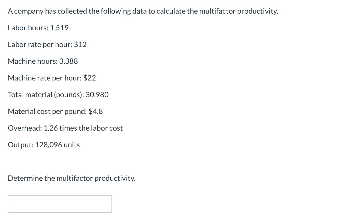 Solved A Company Has Collected The Following Data To | Chegg.com