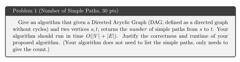 Solved Give an algorithm that given a Directed Acyclic Graph | Chegg.com