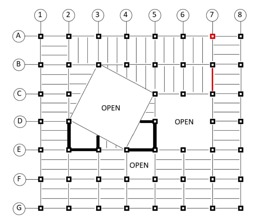 Solved With reference to the floor layout shown, D = 75 psf, | Chegg.com