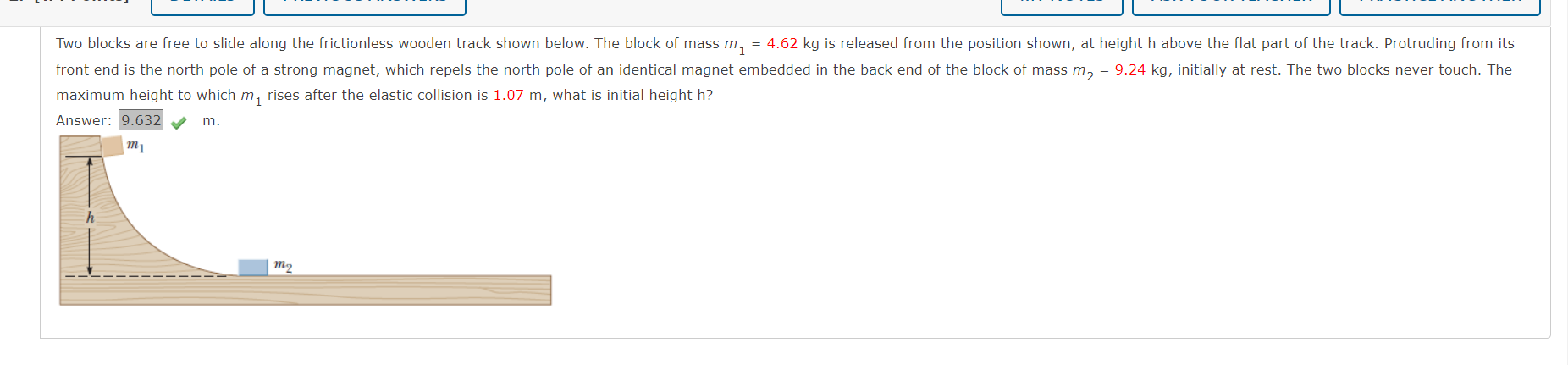 Solved Two blocks are free to slide along the frictionless | Chegg.com