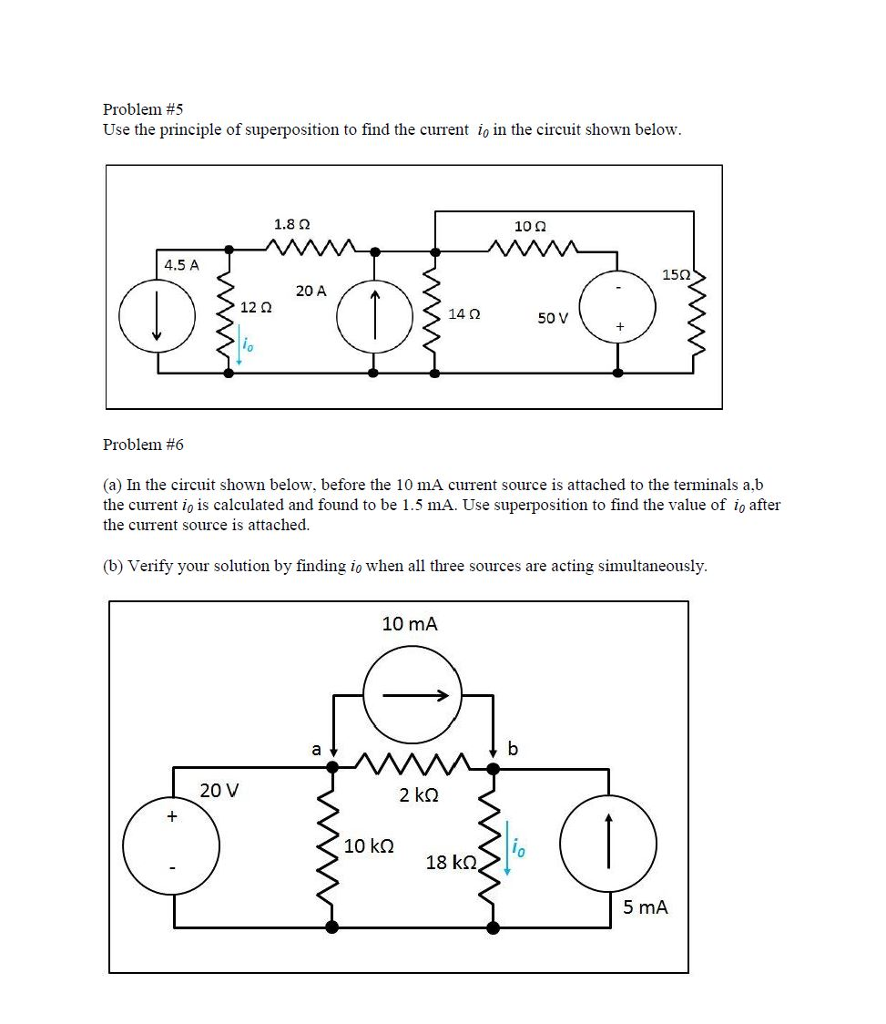 Solved Problem #5 Use the principle of superposition to find | Chegg.com