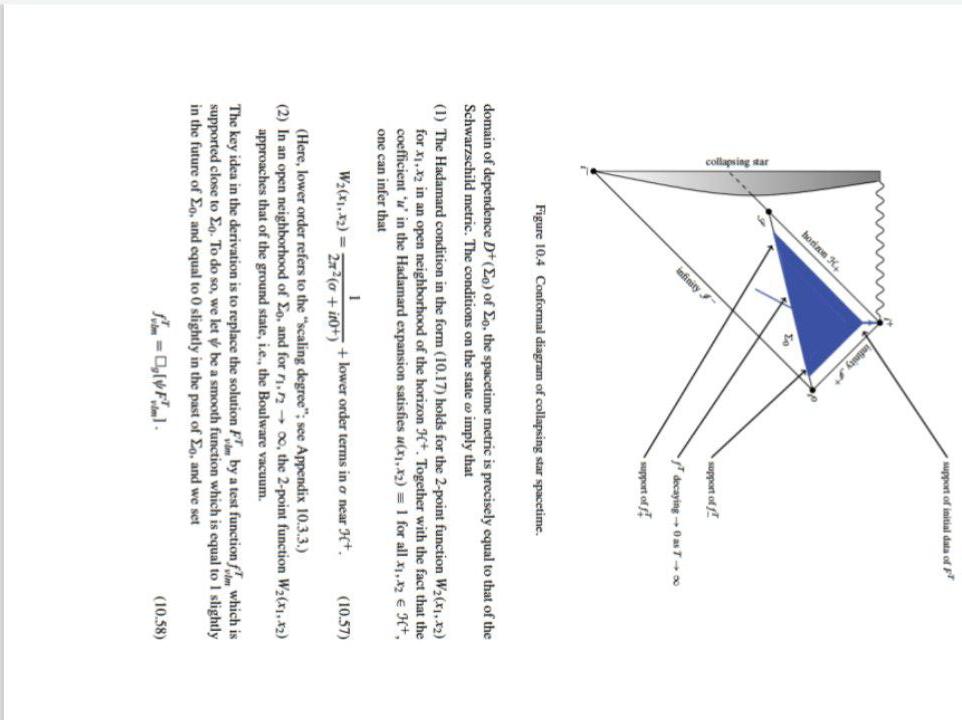 Solved Figure 10.4 Conformal diagram of collapsing star | Chegg.com