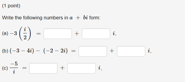 Solved 1 Point Write The Following Numbers In Abi Form