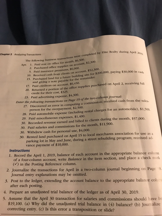 CHAPTER 2 ANALYZING BUSINESS TRANSACTIONS ANSWERS visual data 8