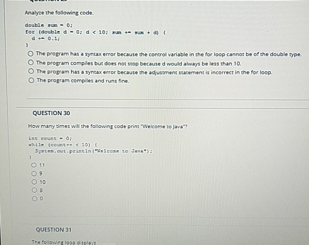 Solved QUESTION 21 What is the output from | Chegg.com