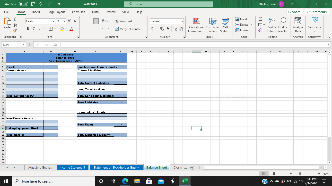 Financial Statements: Create financial statements | Chegg.com