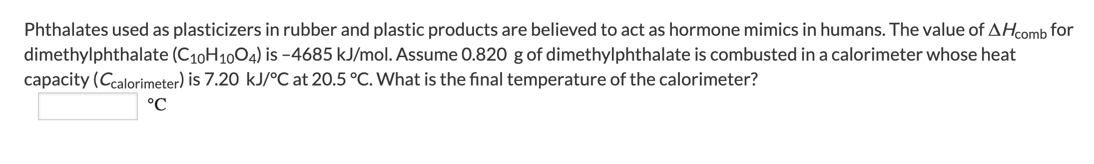 Solved Phthalates Used As Plasticizers In Rubber And Plastic | Chegg.com