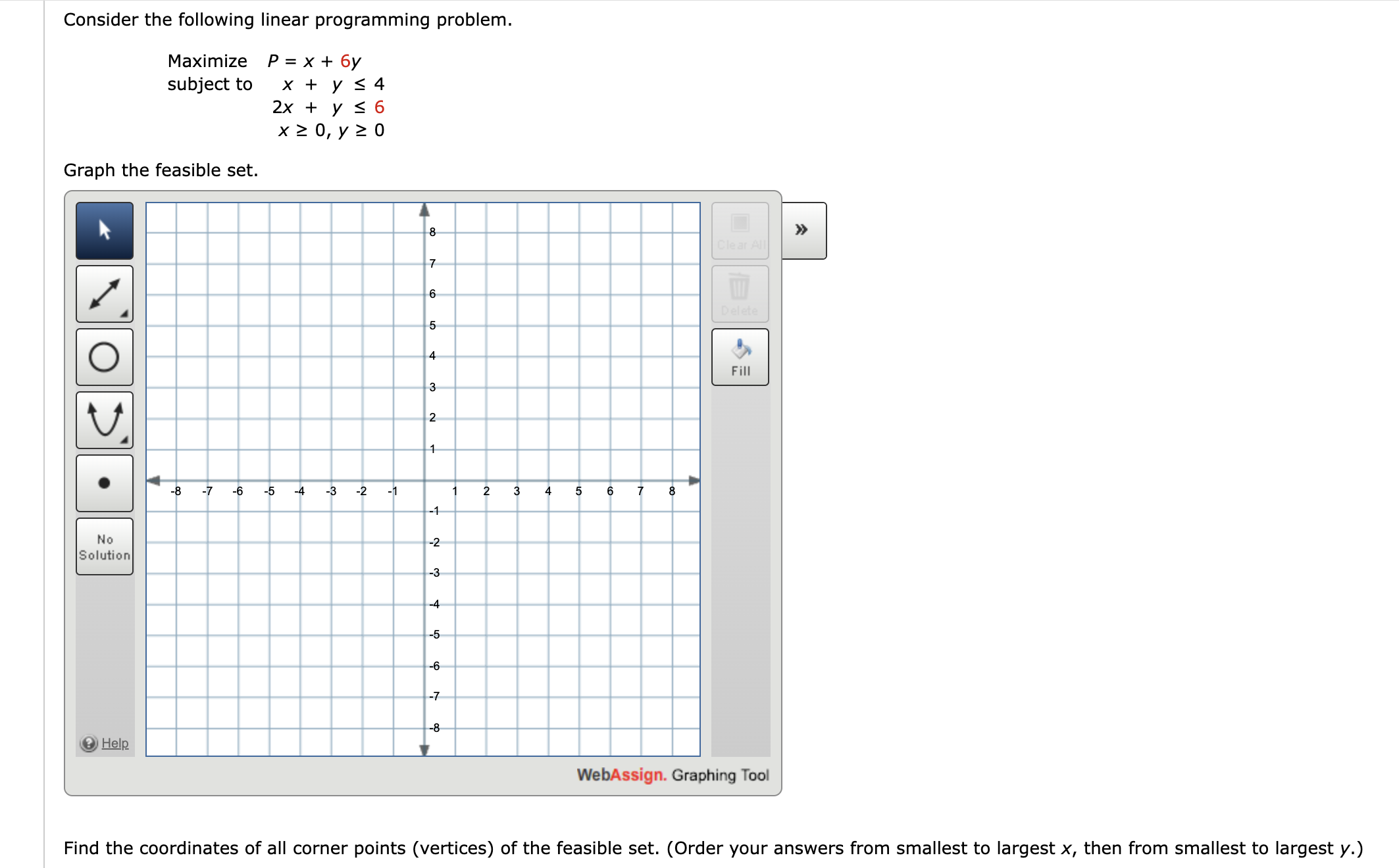 Solved Consider the following linear programming problem. | Chegg.com