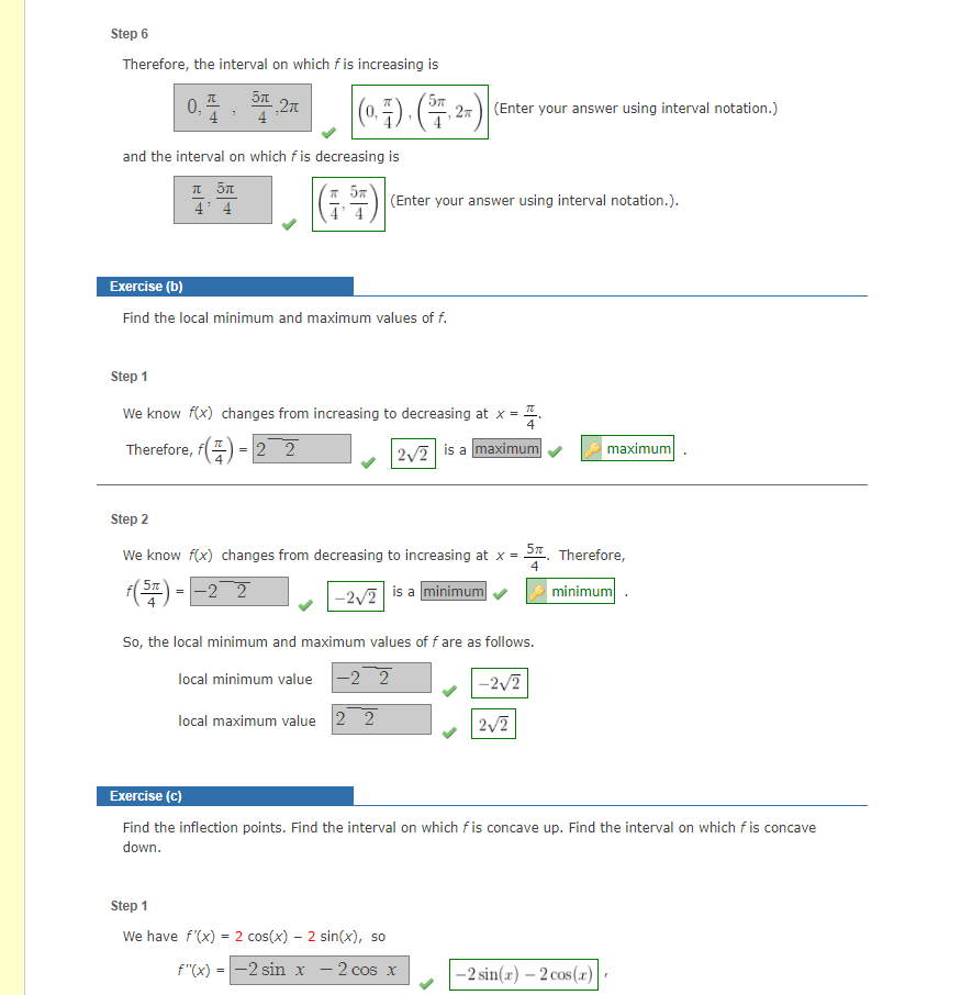 Solved Consider the equation below. f(x) = 2 sin(x) + 2 | Chegg.com