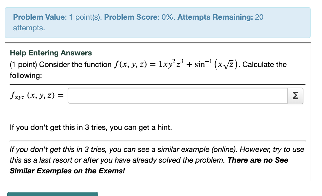 Solved Problem Value: 1 point(s). Problem Score: 0%. | Chegg.com