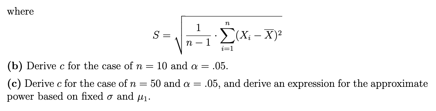 Solved A Suppose That Have X1 X2 N M S2 And Tes Chegg Com