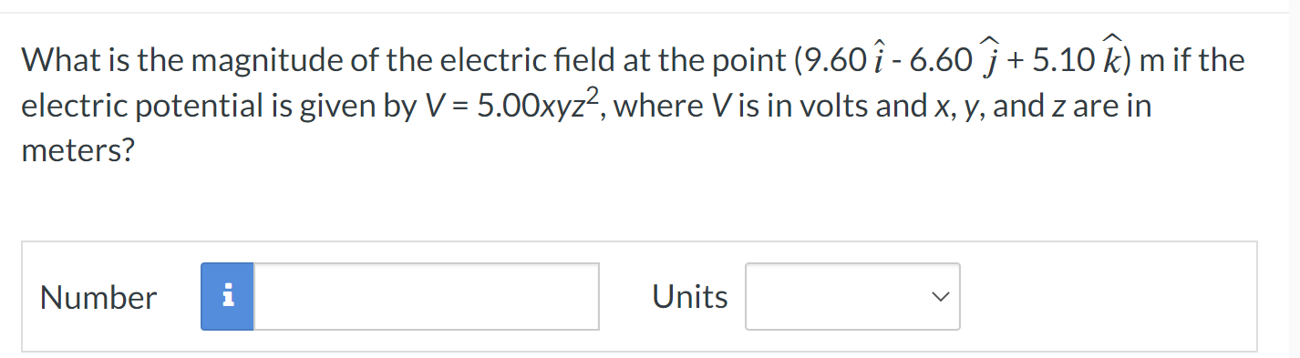 Solved What is the magnitude of the electric field at the | Chegg.com
