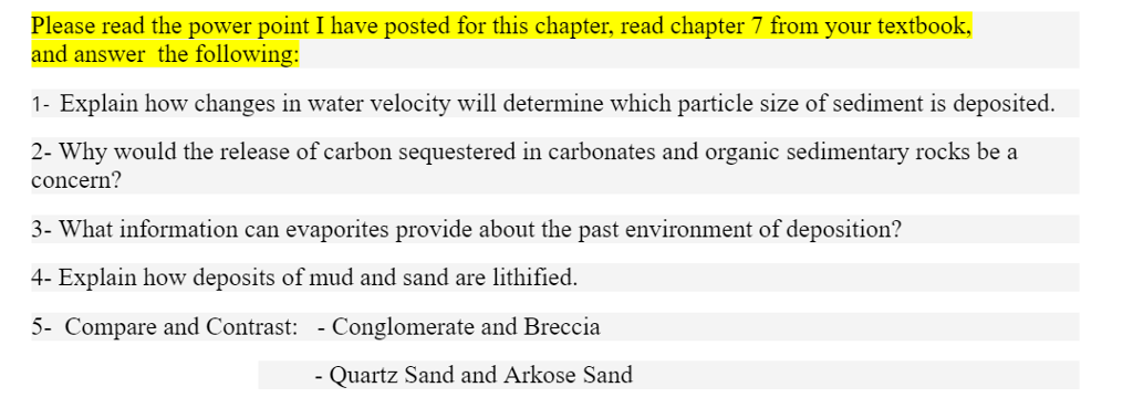 Solved Please read the power point I have posted for this | Chegg.com