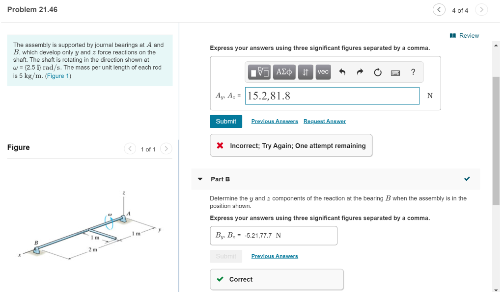 Solved Problem 21.46 Mi Review Express Your 