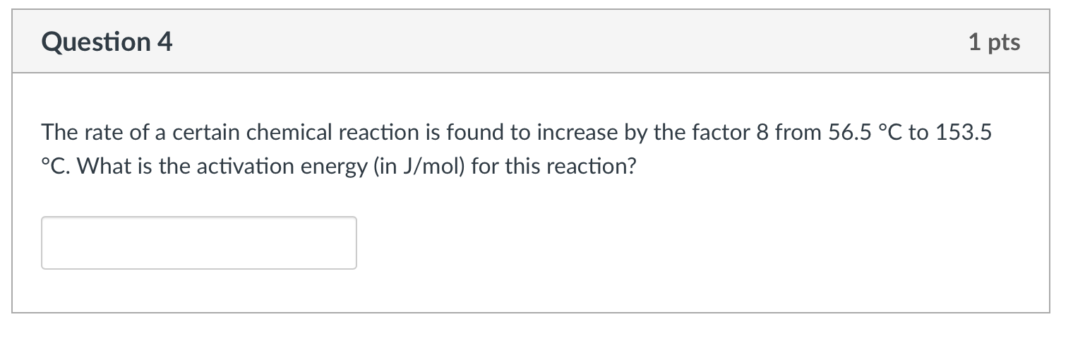 Solved The rate of a certain chemical reaction is found to | Chegg.com