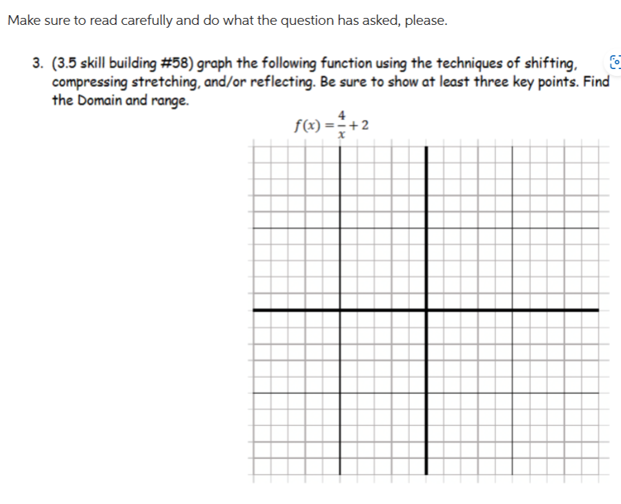 Solved Make sure to read carefully and do what the question | Chegg.com