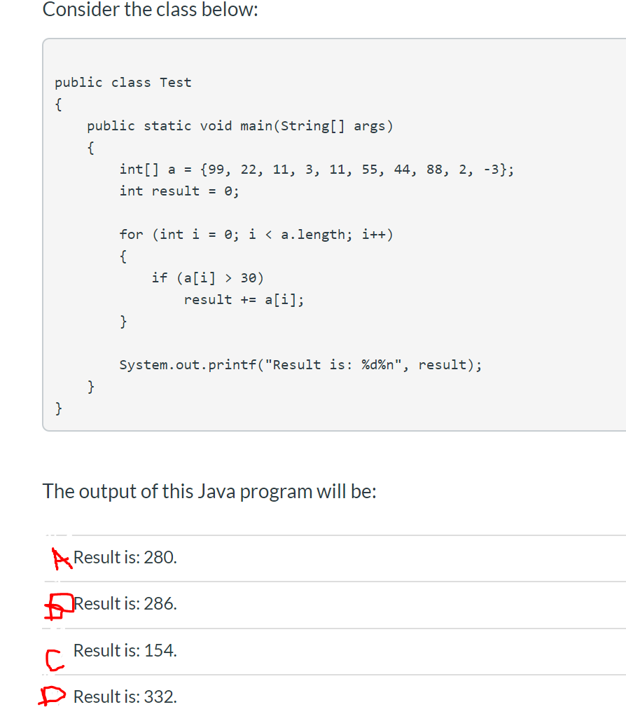 Solved: Consider The Class Below: Public Class Test { Pub