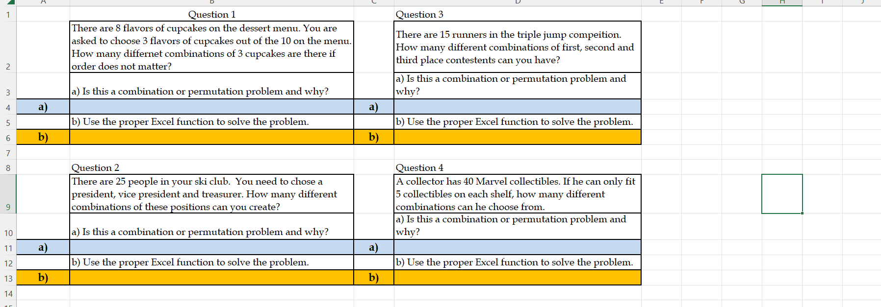 Solved Question 2 Question 4 \begin{tabular}{|c|l|c|l|} | Chegg.com