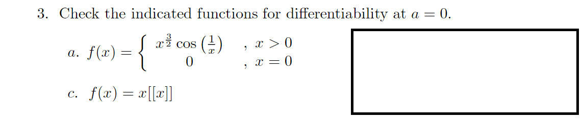 Solved 3. Check the indicated functions for | Chegg.com