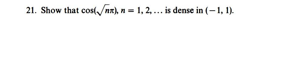 Solved please solve asap. this is a real analysis problem | Chegg.com