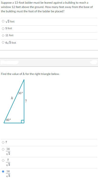 Solved Suppose a 13 -foot ladder must be leaned against a | Chegg.com