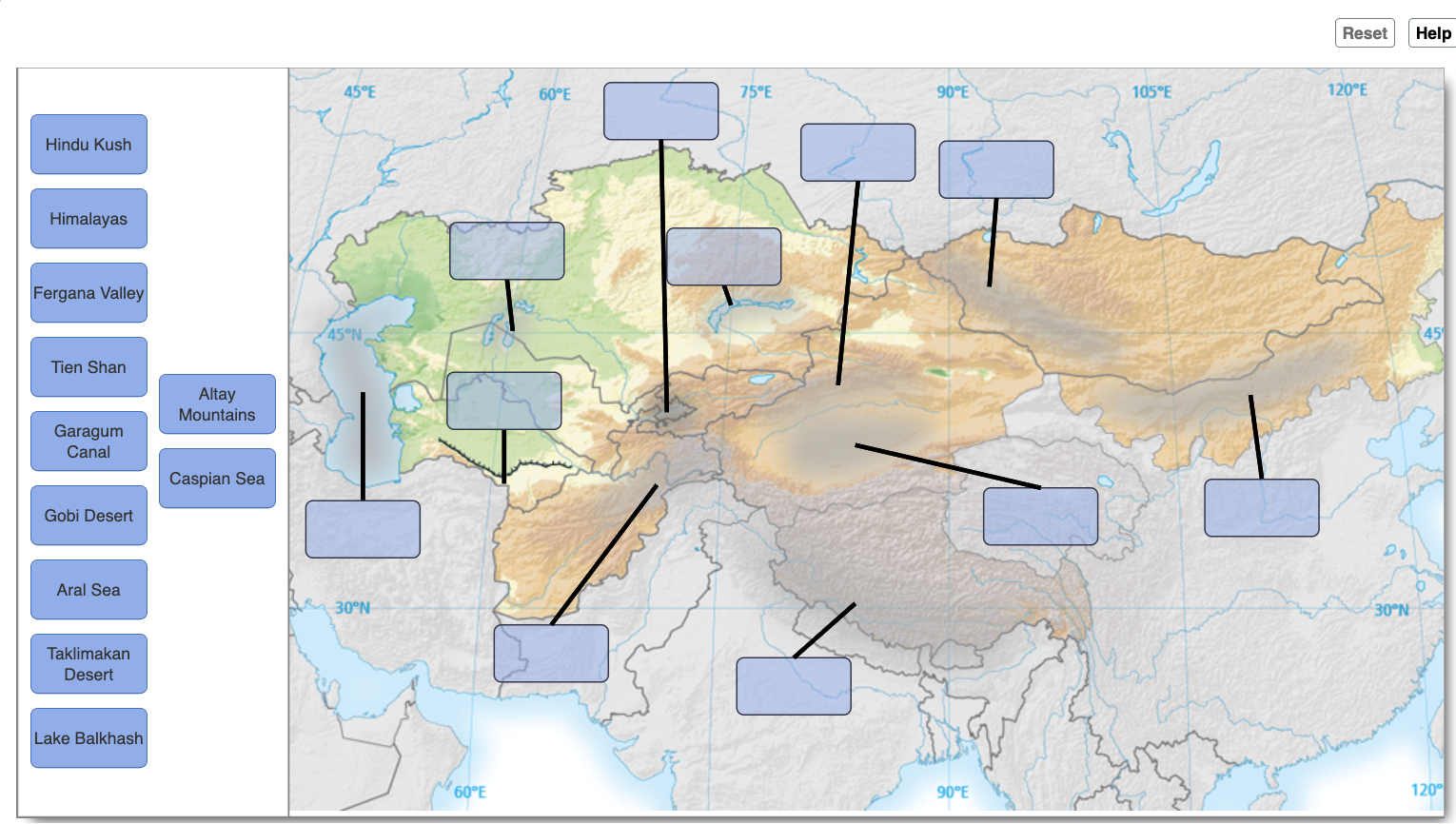 Solved Map Labeling Central Asia Physical Geography Match Chegg Com   PhpJPbVmX