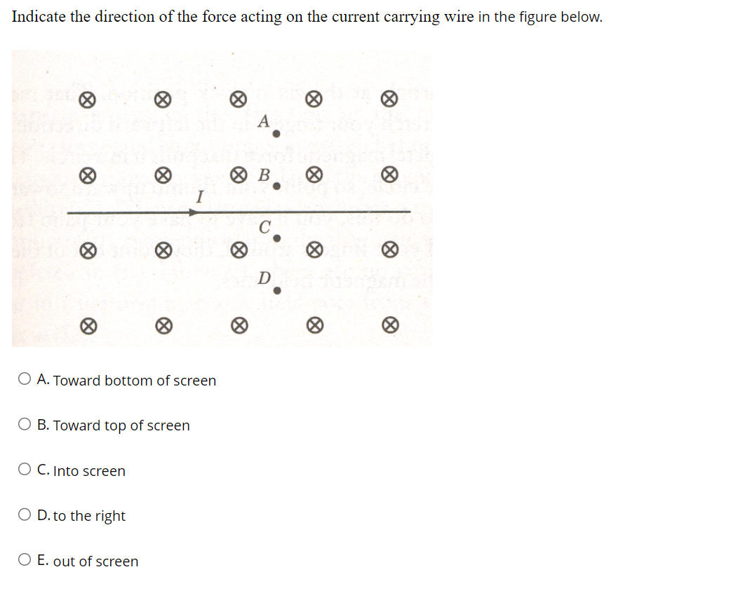 Solved A. ﻿Toward bottom of screenB. ﻿Toward top of screenC. | Chegg.com