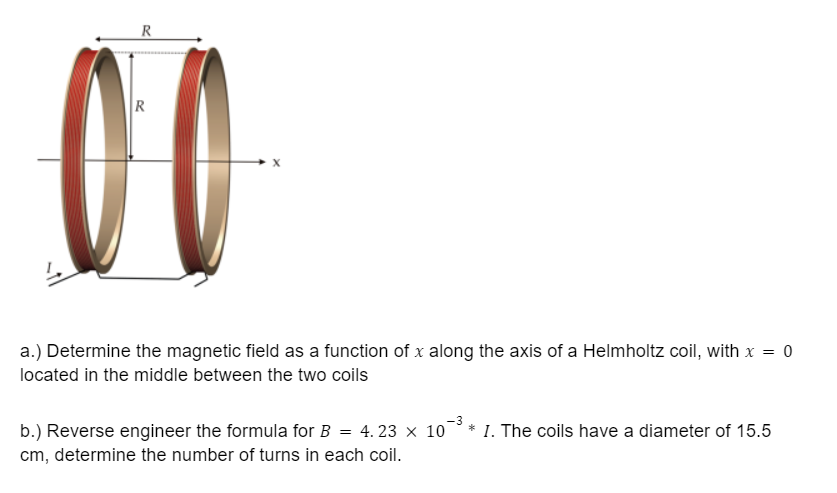 Solved a.) Determine the magnetic field as a function of x | Chegg.com