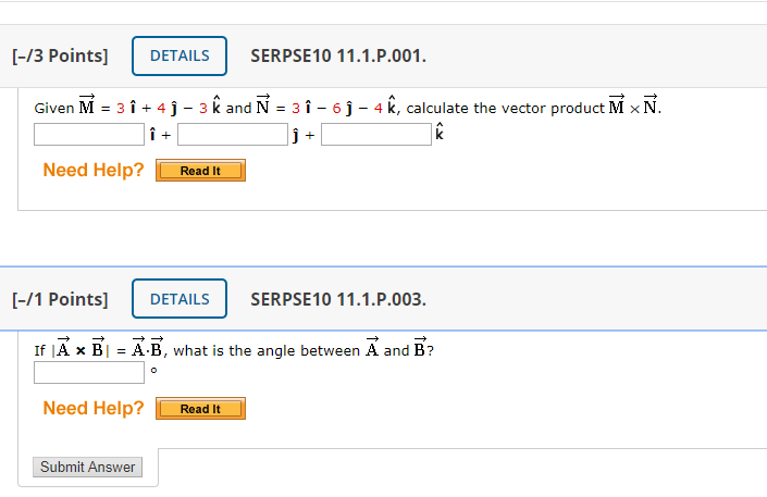 Solved 13 Points Details Serpse10 11 1 P 001 Given M Chegg Com