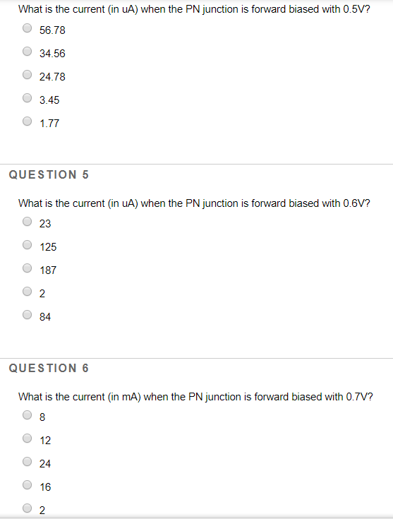 Solved Question #2 If a PN junction has a saturation current | Chegg.com