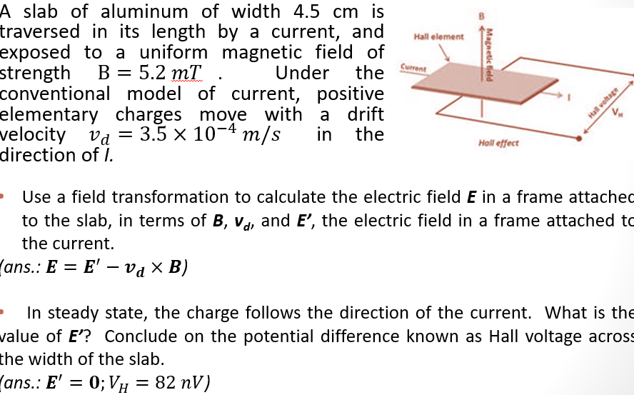 Solved A slab of aluminum of width 4.5 cm is traversed in | Chegg.com