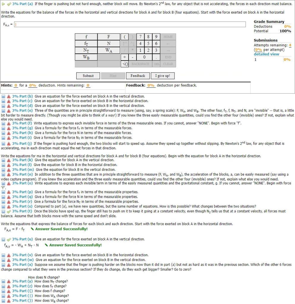 20% ) Problem 5: A heavy block, labeled 