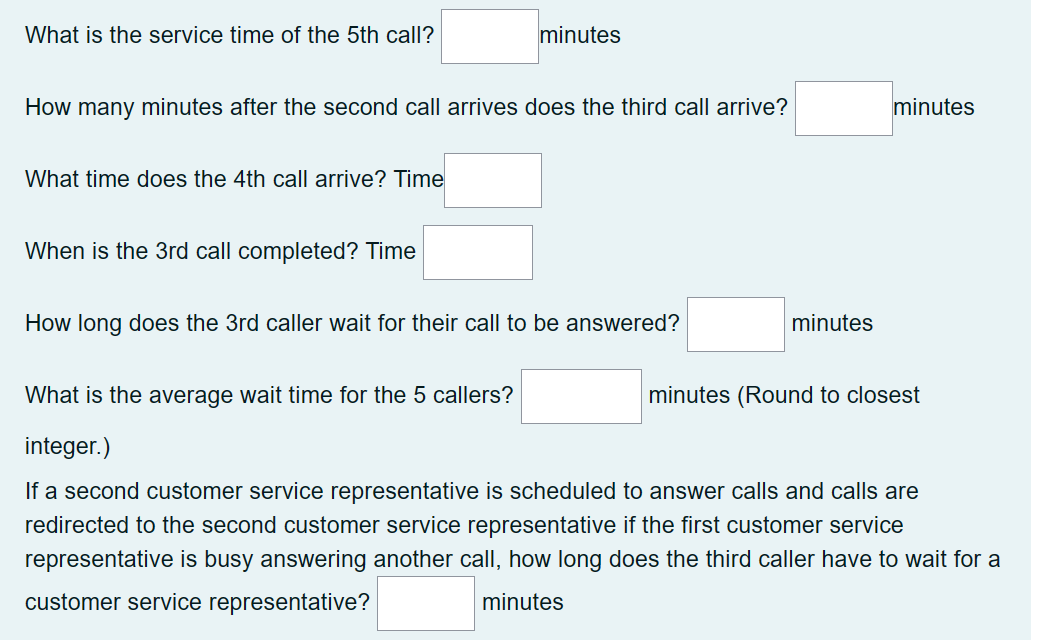 Solved Call Center Example Currently, a call center only has | Chegg.com