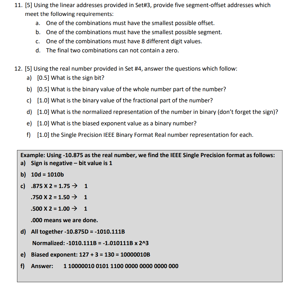 Solved USE THE ABOVE SET NUMBERS TO SOLVE THE QUESTION | Chegg.com