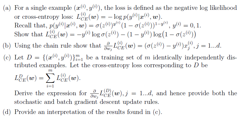 Solved Consider the problem of binary classification where x | Chegg.com