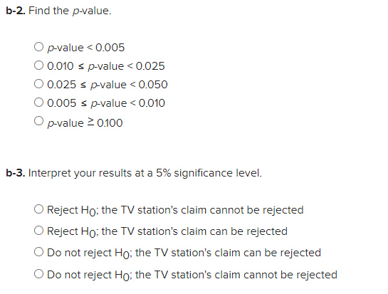 Solved A Local Tv Station Claims That 52 Of People Suppo Chegg Com