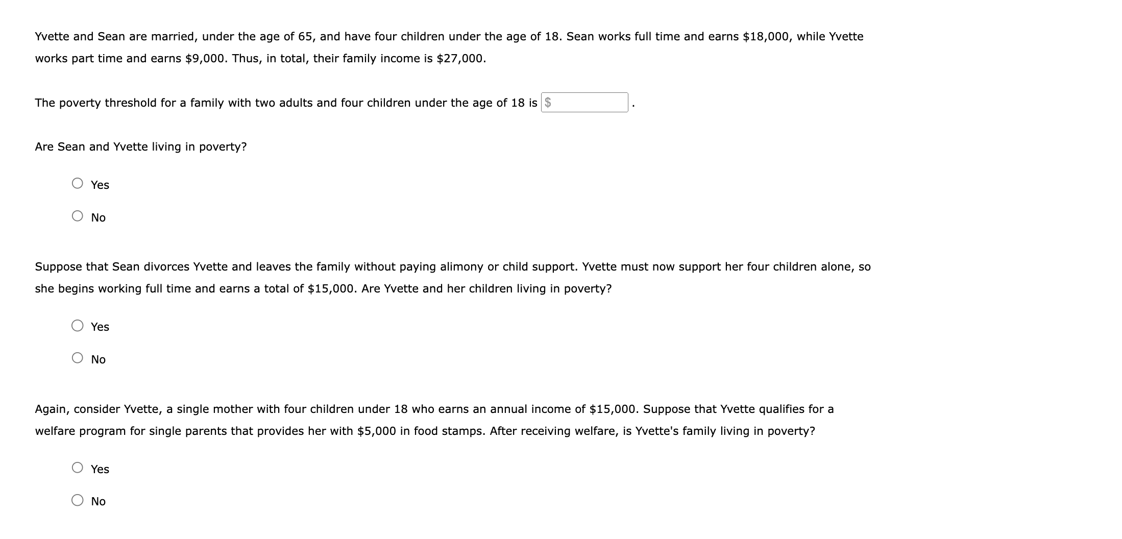 Solved 4. Understanding the U.S. poverty line The following | Chegg.com