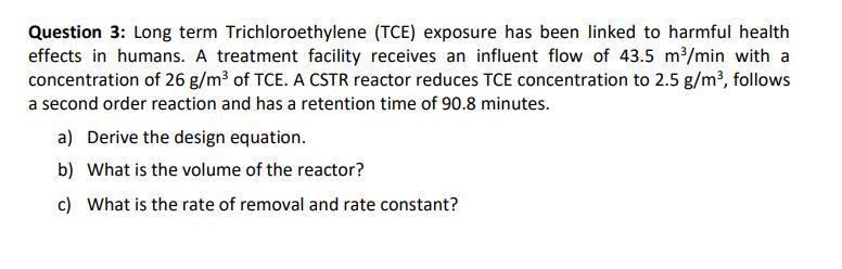 Trichloroethylene (TCE) Exposure