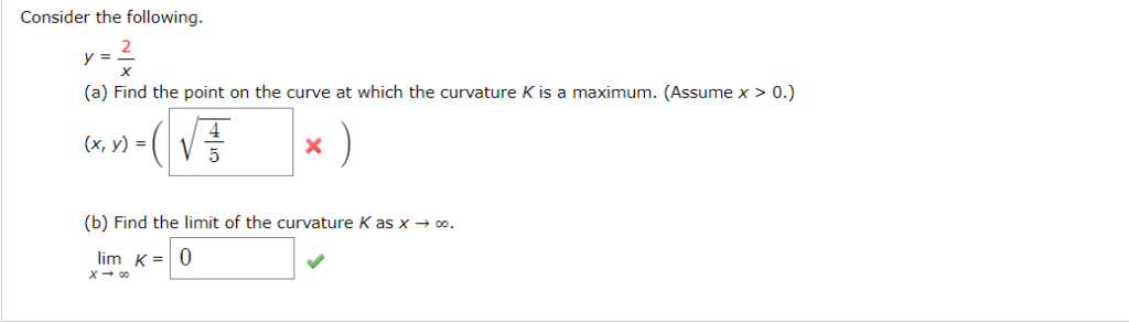 Solved Consider the following. 2 (a) Find the point on the | Chegg.com