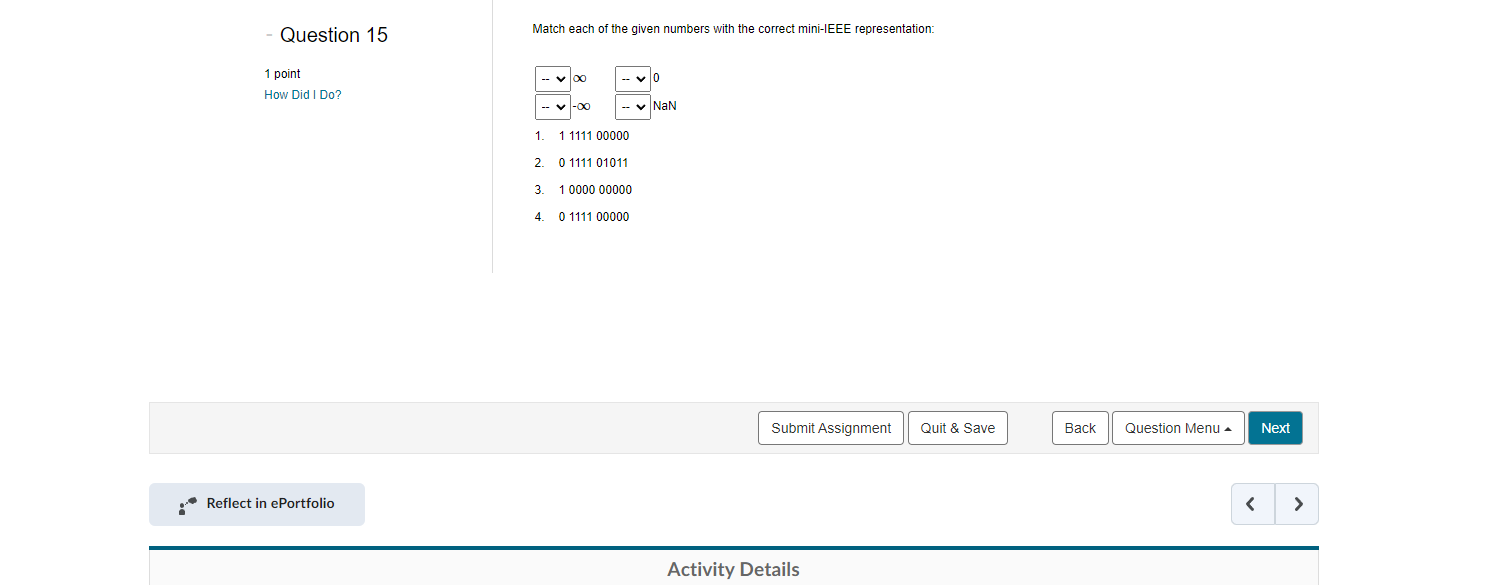 Solved Convert the decimal number (−125.875)10 to the | Chegg.com