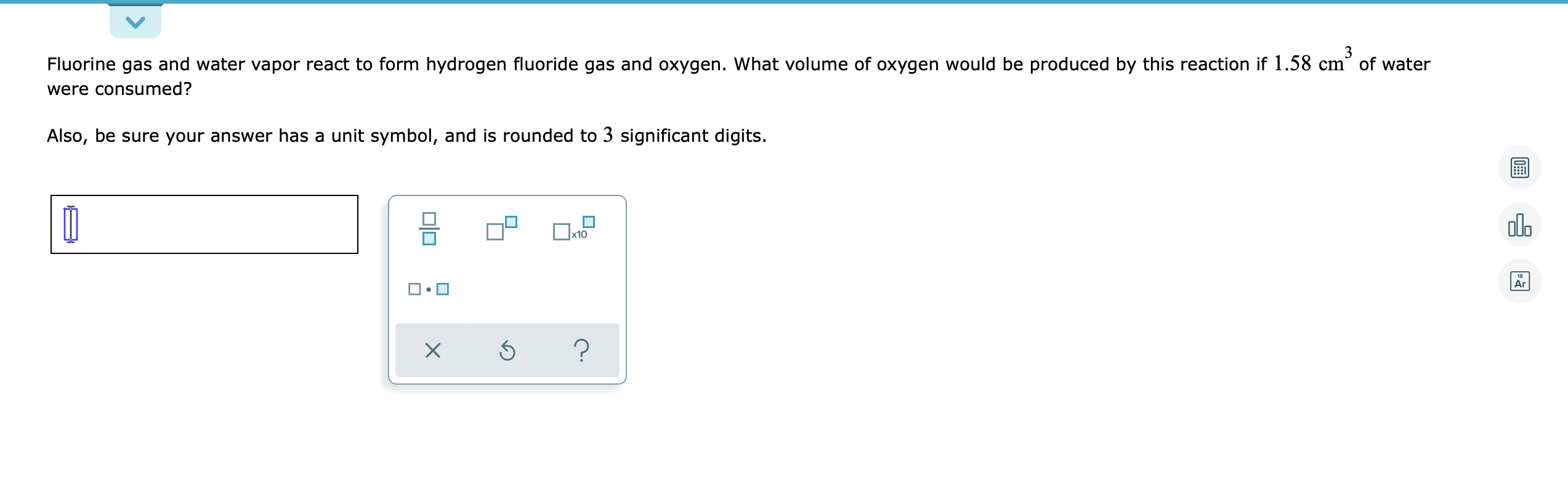 Solved 3 Fluorine gas and water vapor react to form hydrogen | Chegg.com