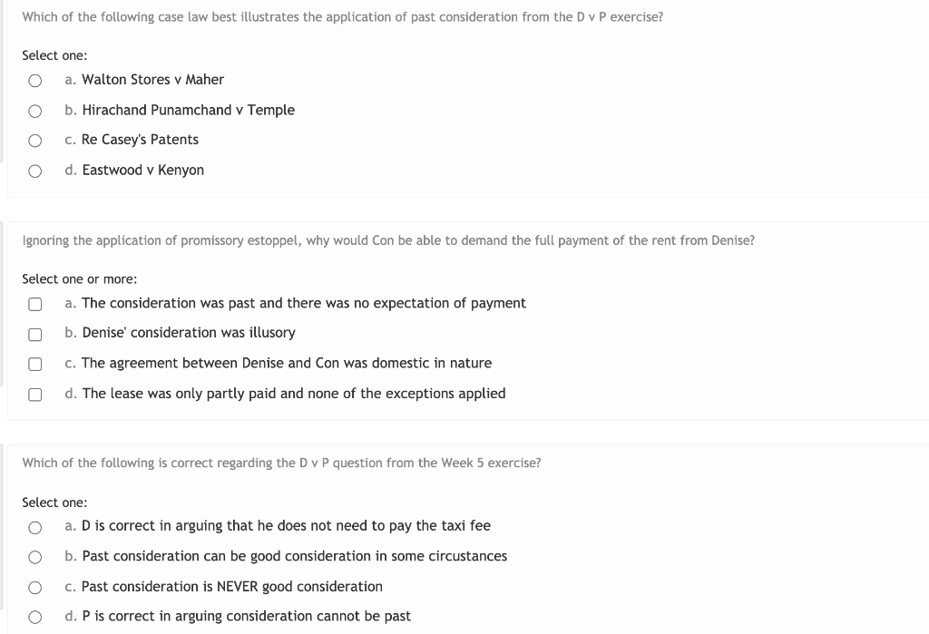 Which Of The Following Case Law Best Illustrates The Chegg Com