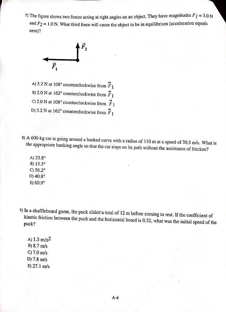 Solved Physics Questions: If you answer all questions | Chegg.com