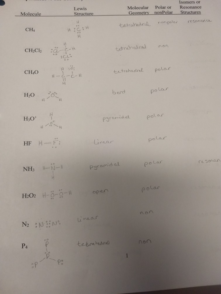 Ch4o Lewis Structure