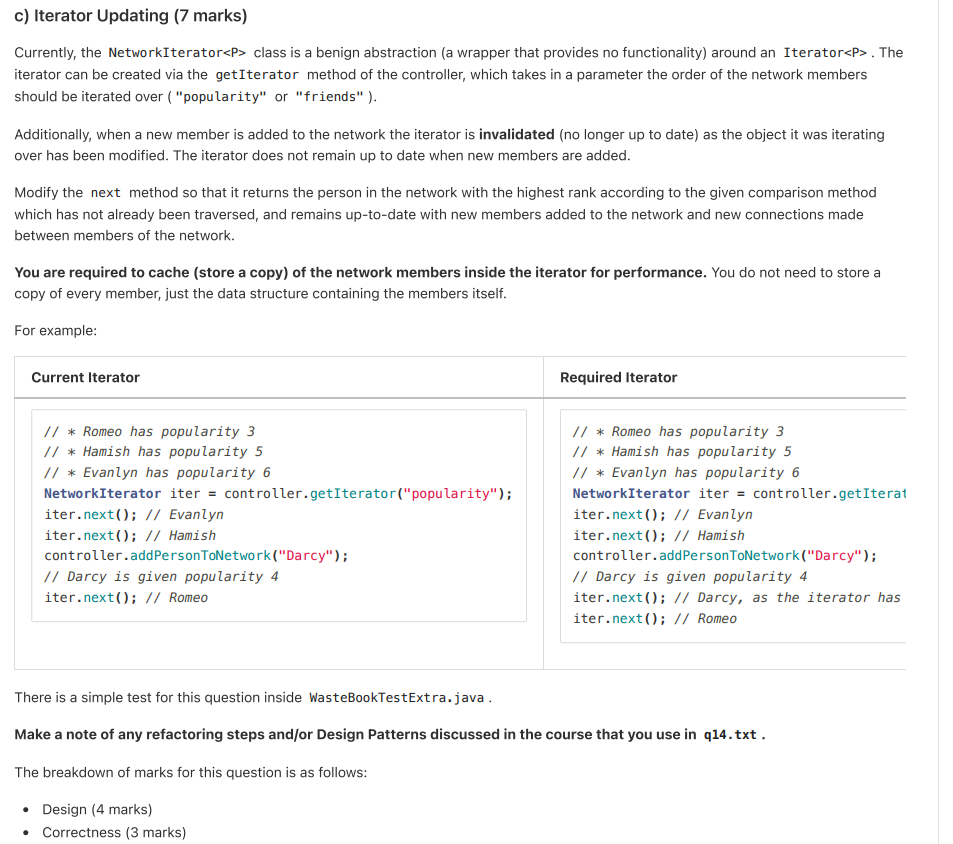 In 2022 COMP2511 has a project called "WasteBook", | Chegg.com