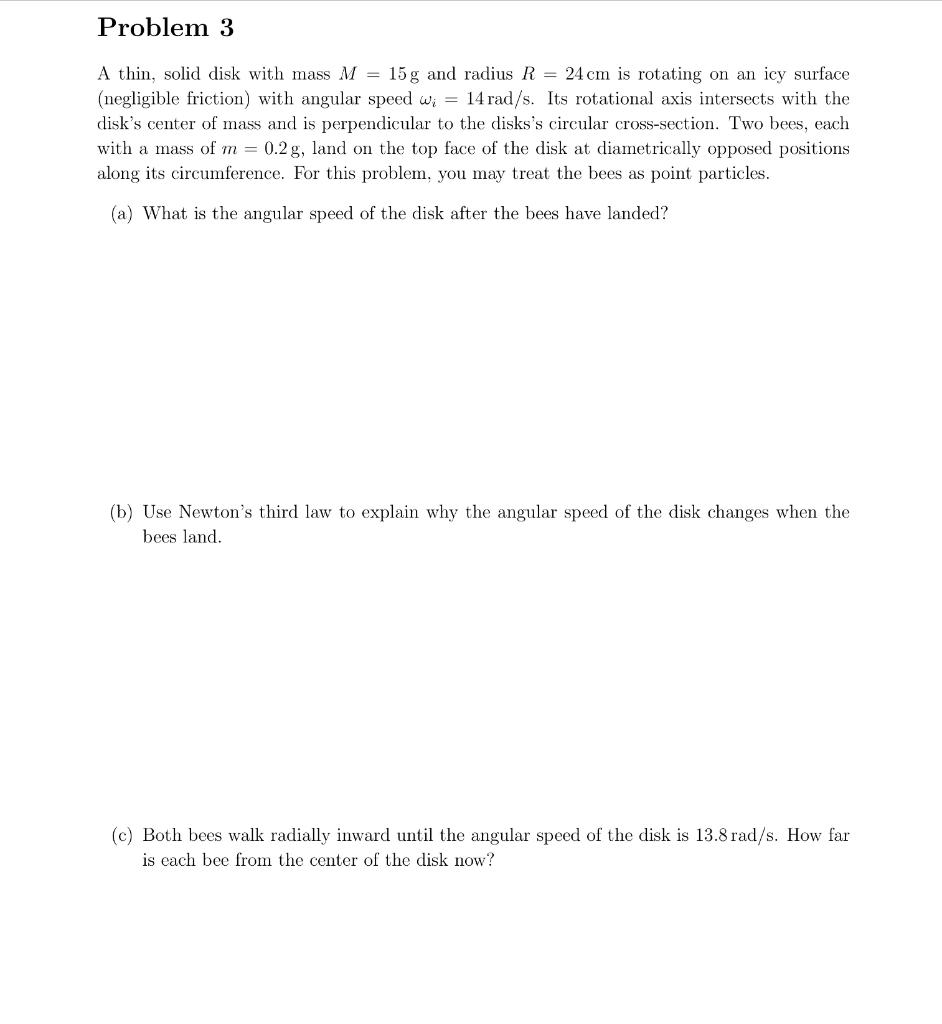Solved a) answer supposed to be 13.3 rad/s b) solve and | Chegg.com