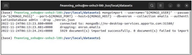 Solved I need help with setting up mongo import. I am having | Chegg.com