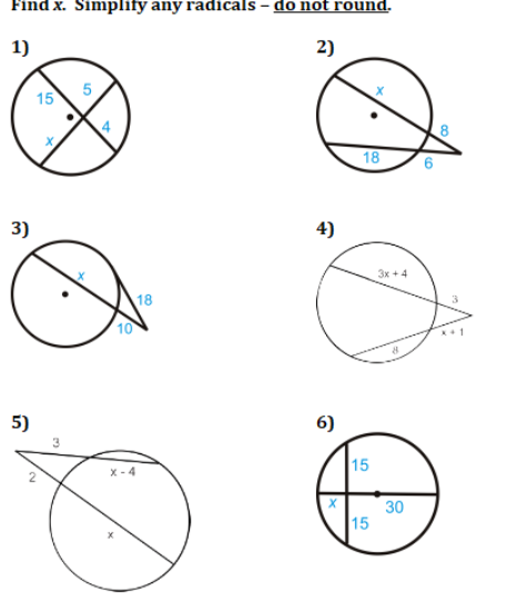 Solved Find x. Simplify any radicals - do not round.9) | Chegg.com